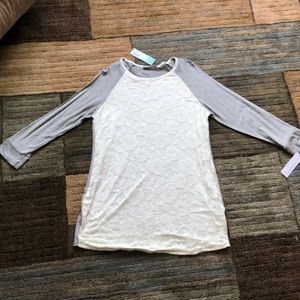 Stitch fix lace overlay top